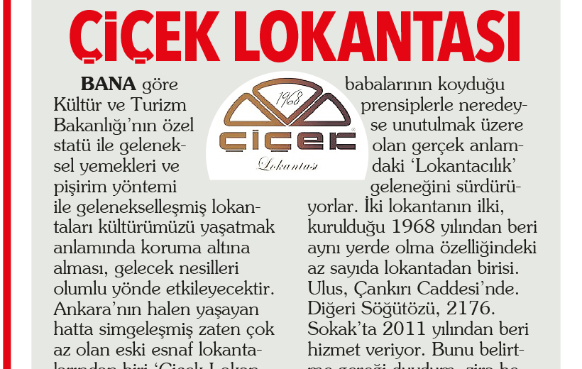 Çiçek Lokantası